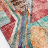 Moroccan Berber boujaad carpet with colorful patterns 293x206cm