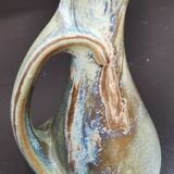 Art Nouveau ceramics signed Denbac pitcher vase retro glacures