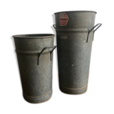 Pair of zinc pots, florist vases - Model 5