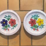 2 plates signed Le Brescon Vallauris