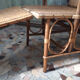 Chaise longue rotin vintage