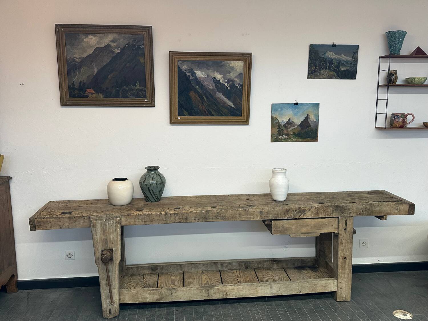 Large Antique Workbench