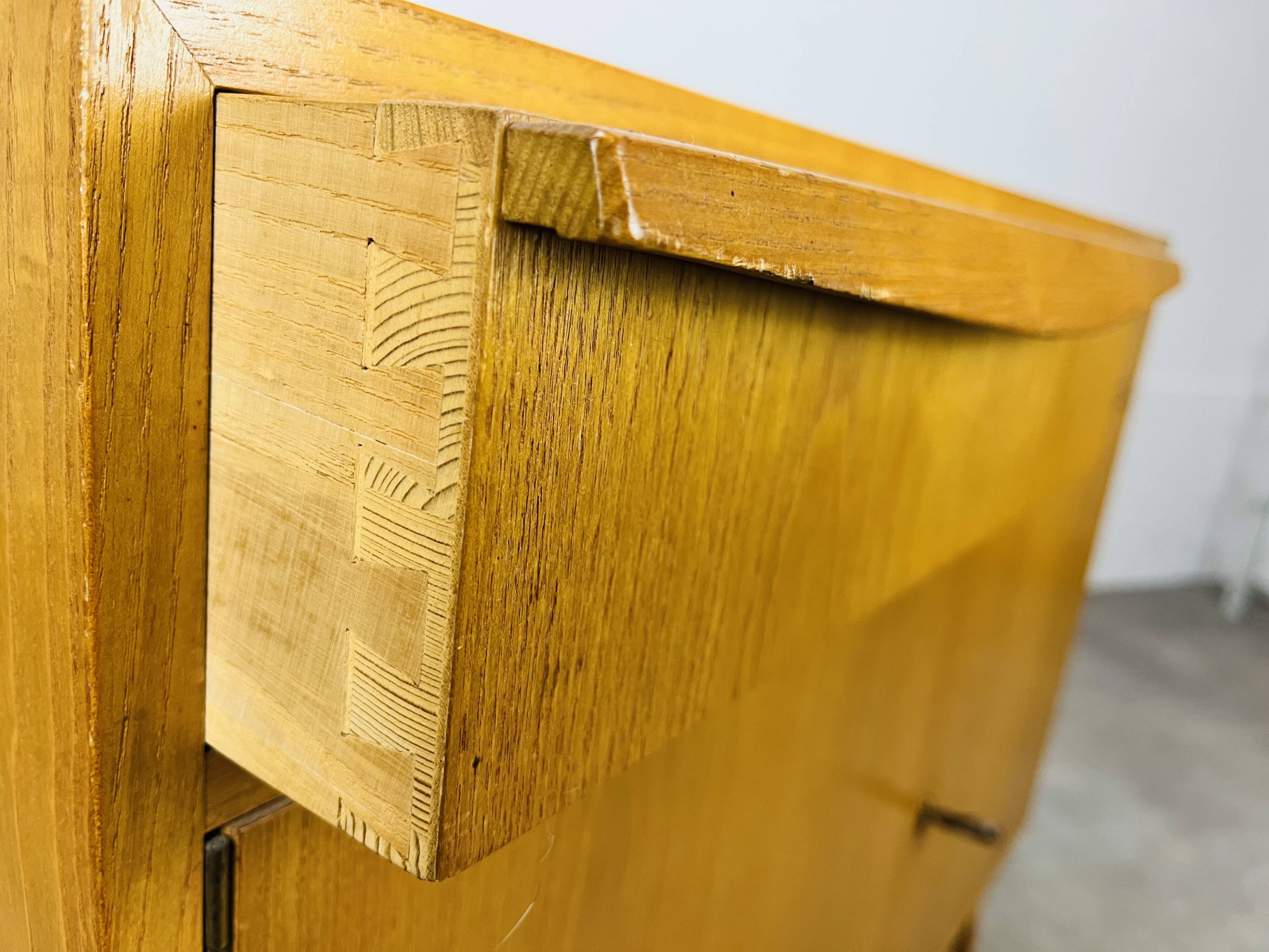 Vintage chest of drawers in Scandinavian style blond wood by Victoria Möbel Switzerland