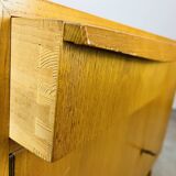 Commode vintage en bois blond style scandinave par Victoria Möbel Suisse