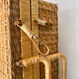 Vintage wicker/rattan suitcase