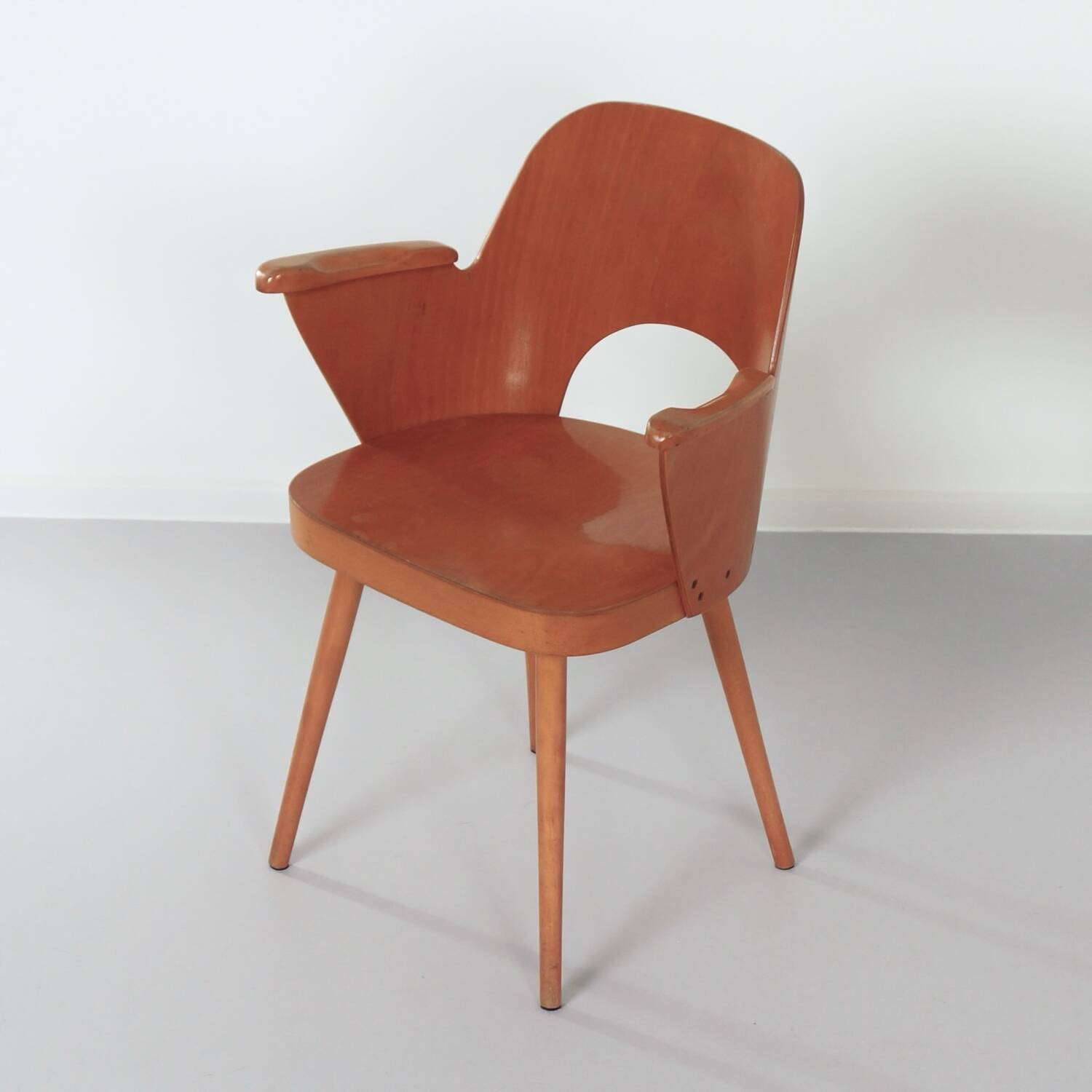 Vintage armchair 1515 by oswald haerdtl for thonet, 1950s
