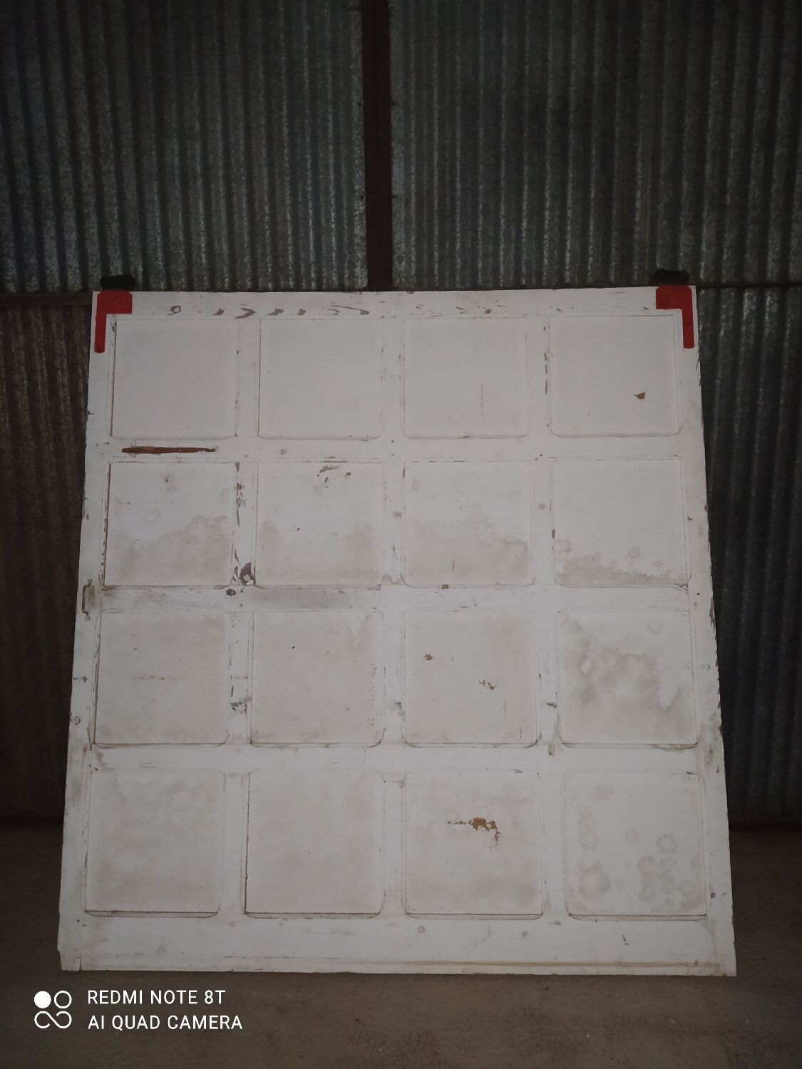 Vintage industrial wood door