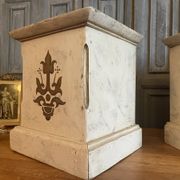 2 x French church consoles