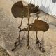 3-tier bronze napoleon iii pedestal table plant holder from the 19th century