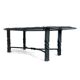 French wrought iron and slate coffee table