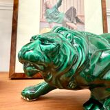 Green lion ceramic