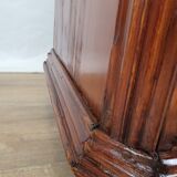 Rustic Wardrobe in Fir with Curtains