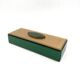 Green glass Jewelry Box, Italy 1980s