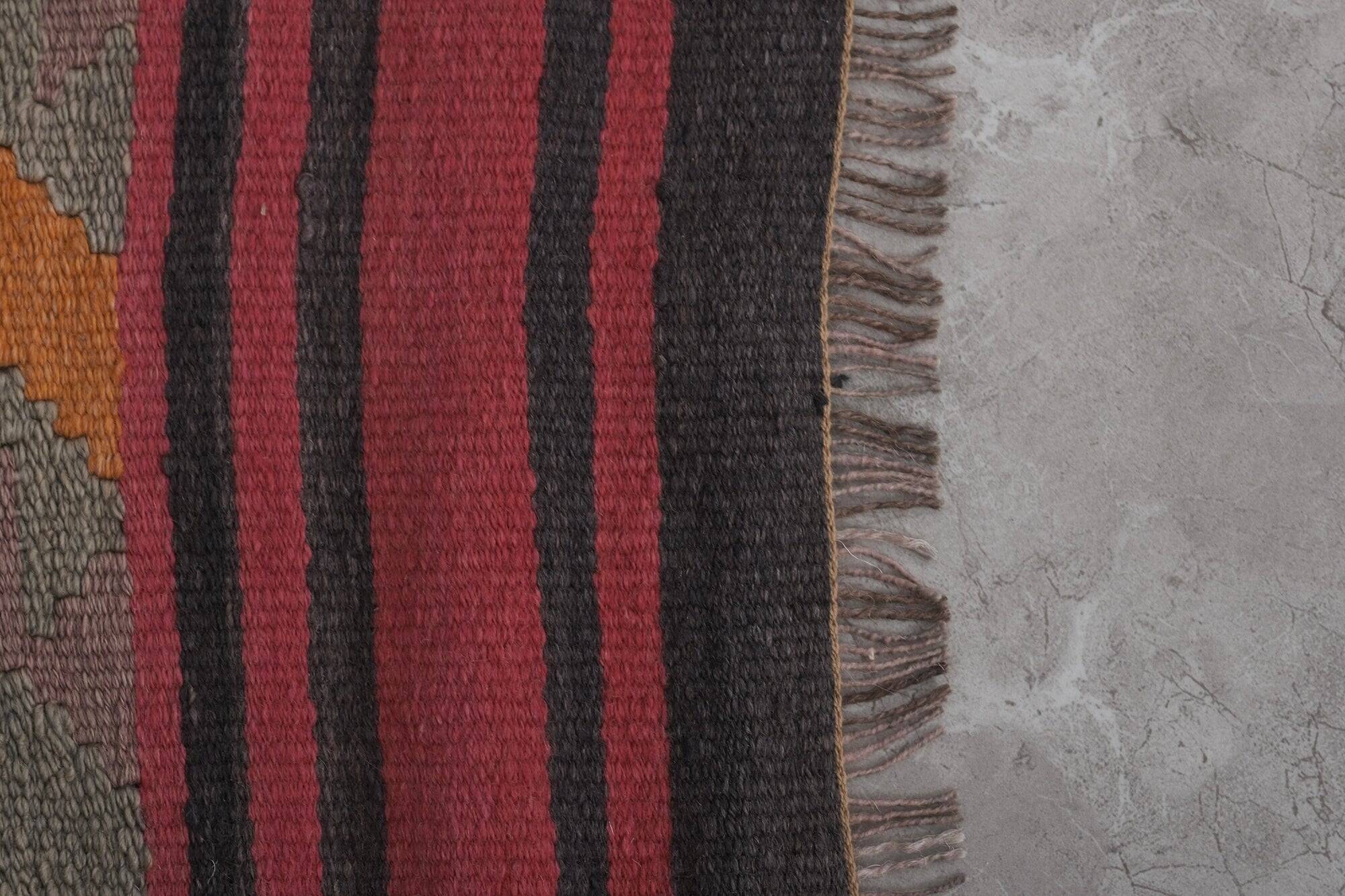 Vintage Turkish hallway rug 77x387 cm