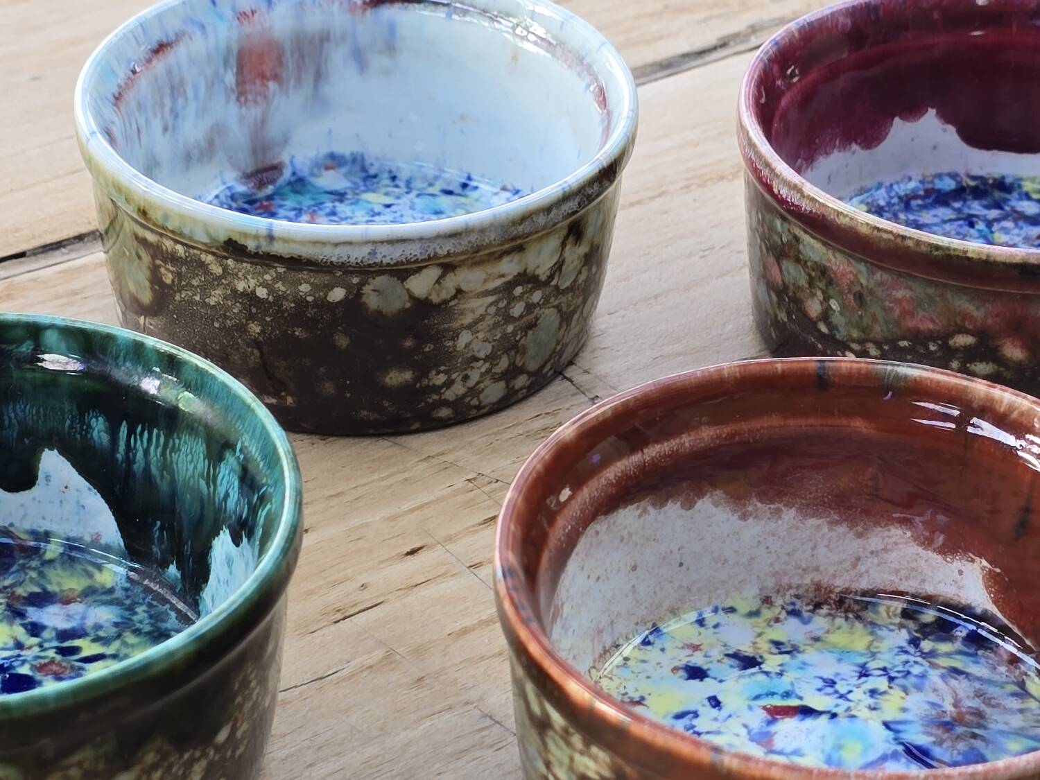4 ramekins, handcrafted Morvan ceramics