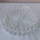 Glass dish with 4 compartments