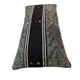 Vintage turkish kilim cushion cover , 30 x 60 cm