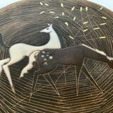 Ruscha horses, matt and glazed ceramic