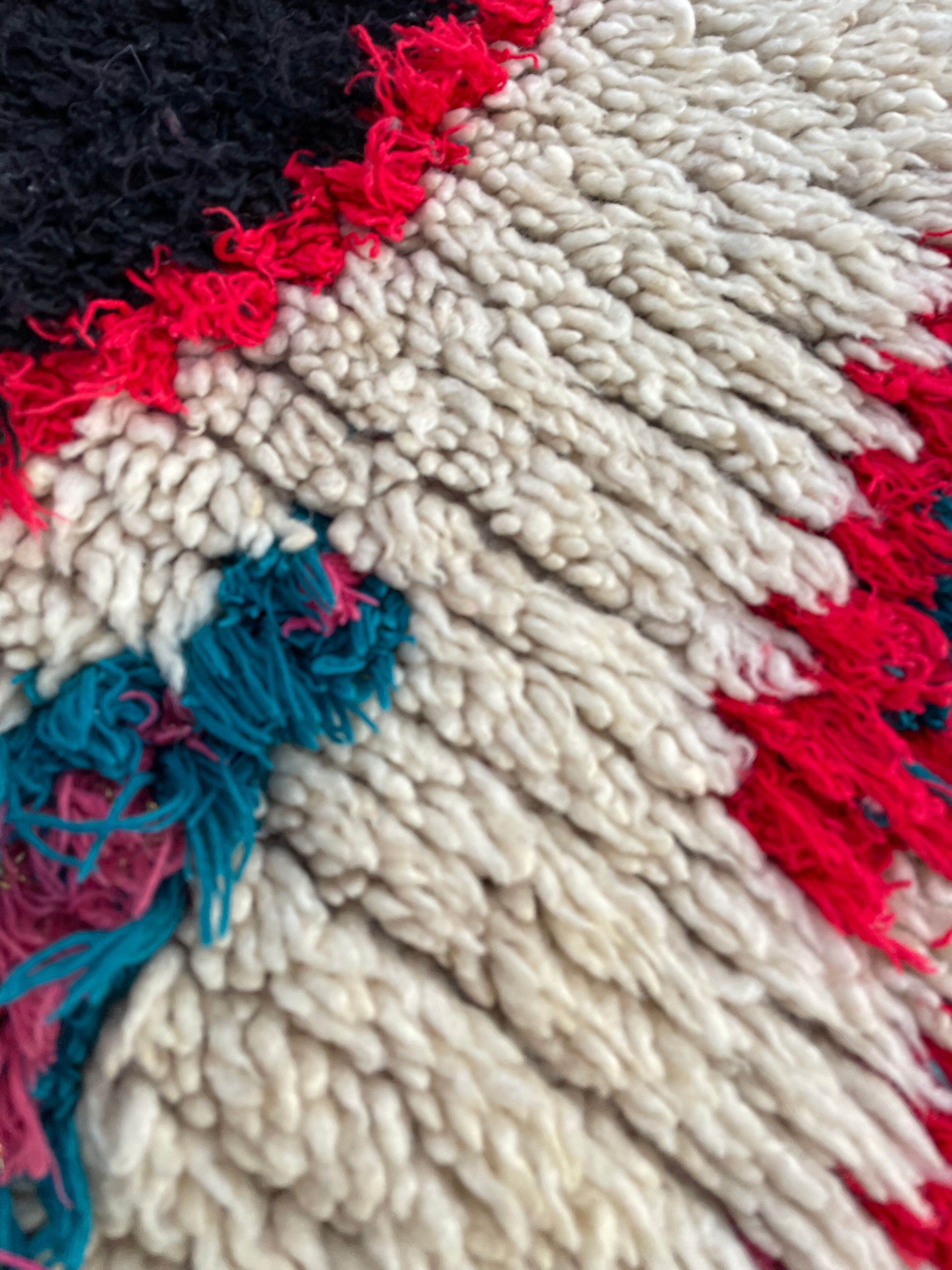 Vintage azilal berber carpet 75x180 cm