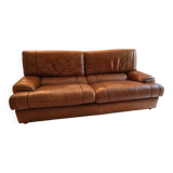 Three-seater leather sofa