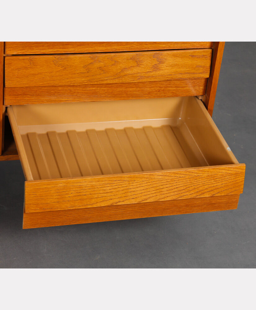 Wooden row by Jiroutek for Interier Praha, U-460, 1960