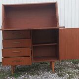Writing desk 4 vintage drawers