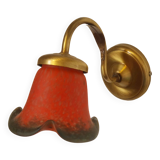 Glass paste tulip wall lamp