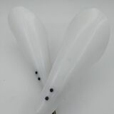 Brass wall light and plexiglass tulip