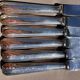 Christofle - Set of 6 Large Table Knives - America Model by Luc Lane