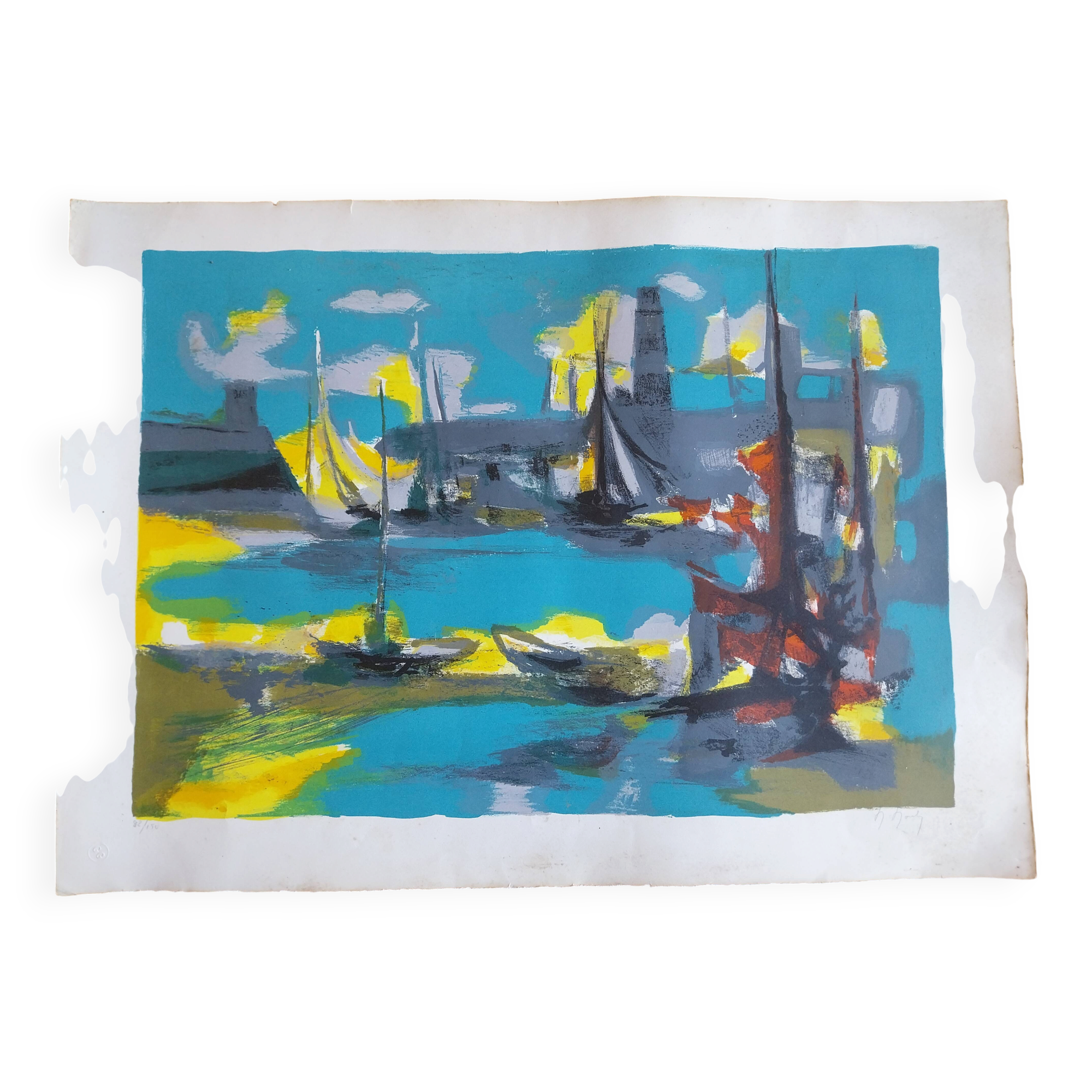 Lithographie Marcel Mouly signée numérotée 82/150
