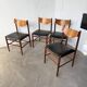 Set of 4 Italian chairs by Gianfranco Frattini.