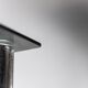 Coffee table in metal smoked glass 70s vintage