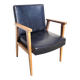 Vintage 60s faux leather armchair