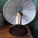 Vintage lamp from the 1940s with its pleated lampshade