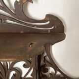 antique Napoleon III wall shelf in openwork wood