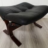 Vintage Model Kengu Lounge Chair and Footstool Set by Elsa & Nordahl Solheim for Rybo Rykken & Co