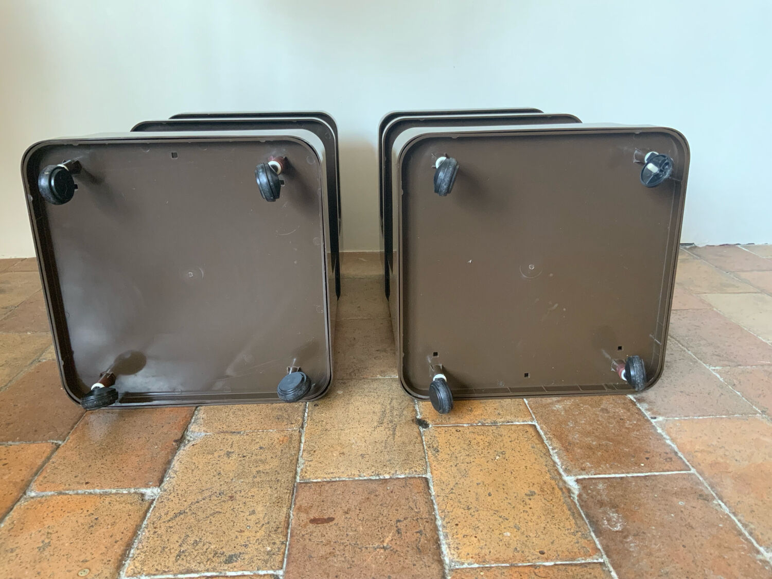 Vintage 70s serving trolleys