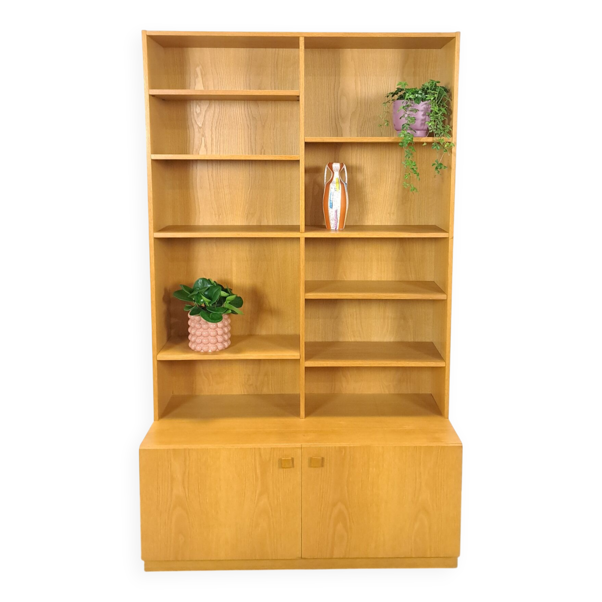 Tall LP bookcase with shelves from Sweden