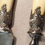 Silver/ivory leg service