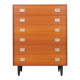 Teak chest of drawers, Danish design, 1970s, production: Denmark