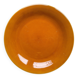 Vintage Longchamp amber earthenware dish, France 1970