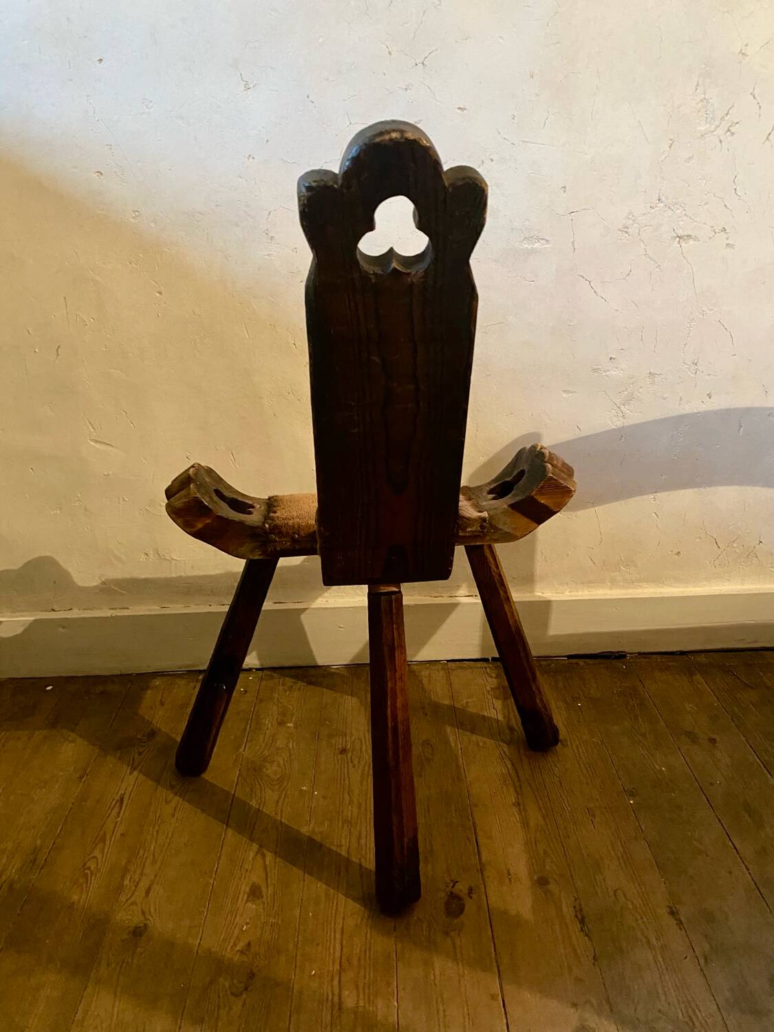 Brutalist tripod chair