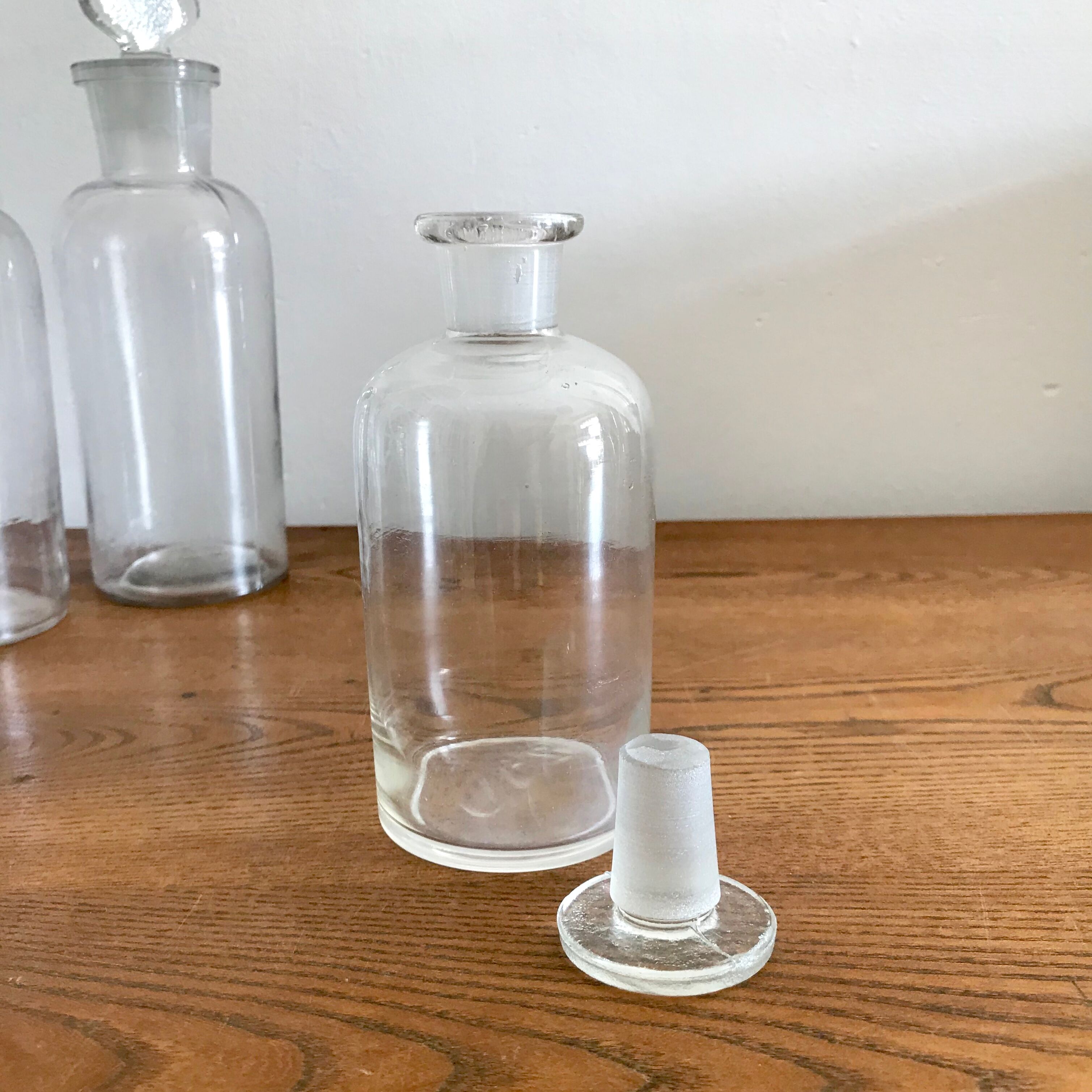Glass apothecary bottle