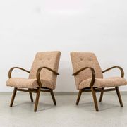 Vintage Armchairs, By J. Smidek For Ton, Czechoslovakia, 1960's, set of 2