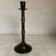 Large candlestick made of sheet metal and brass