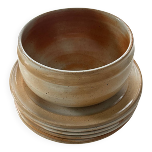 Assiettes et plat Grès - marais