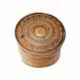 19th century brass round box