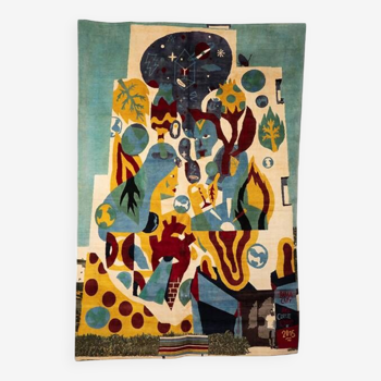 According to Akacorleone. Carpet, or “Baisa City” tapestry. Contemporary work