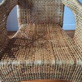 Fauteuil vintage en rotin de Maria Vinka pour Ikéa