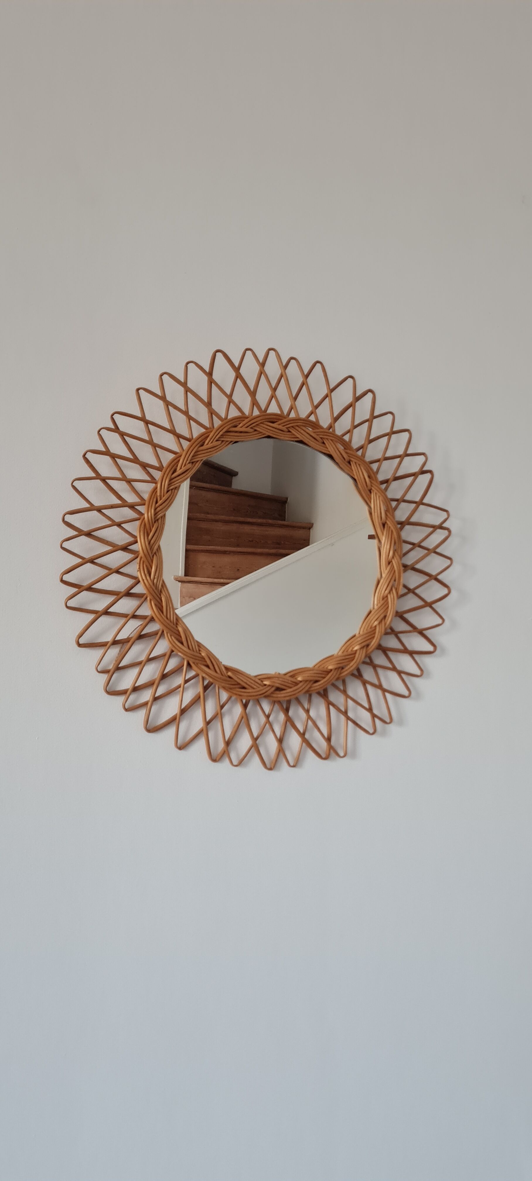 Wicker mirror